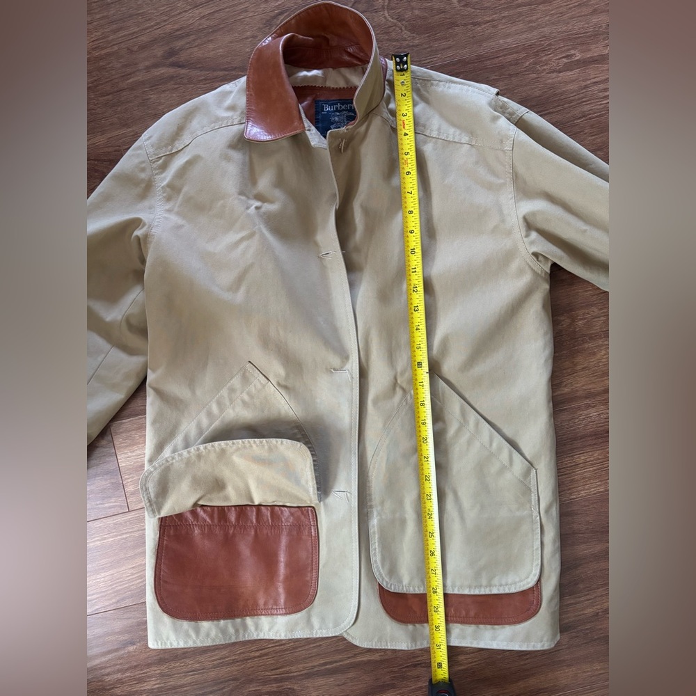 Vintage Burberrys’ canvas leather parka overcoat - Picture 15 of 16